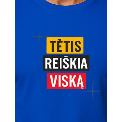 Zils T-krekls Tētis nozīmē visu