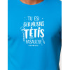 Vīriešu zils T-krekls Best Dad (balts) PK4002