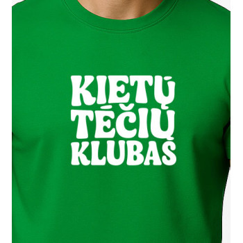 Vīriešu zaļš T-krekls Cool Dad (balts)