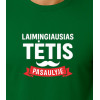 Tumši zaļš Happy Daddy T-krekls (balts) PK4006