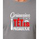 Pelēks T-krekls Labākais tētis pasaulē (balts) PK4007 - Piezīmes vīriešiem Pelēks T-krekls Labākais tētis pasaulē (balts) PK4007