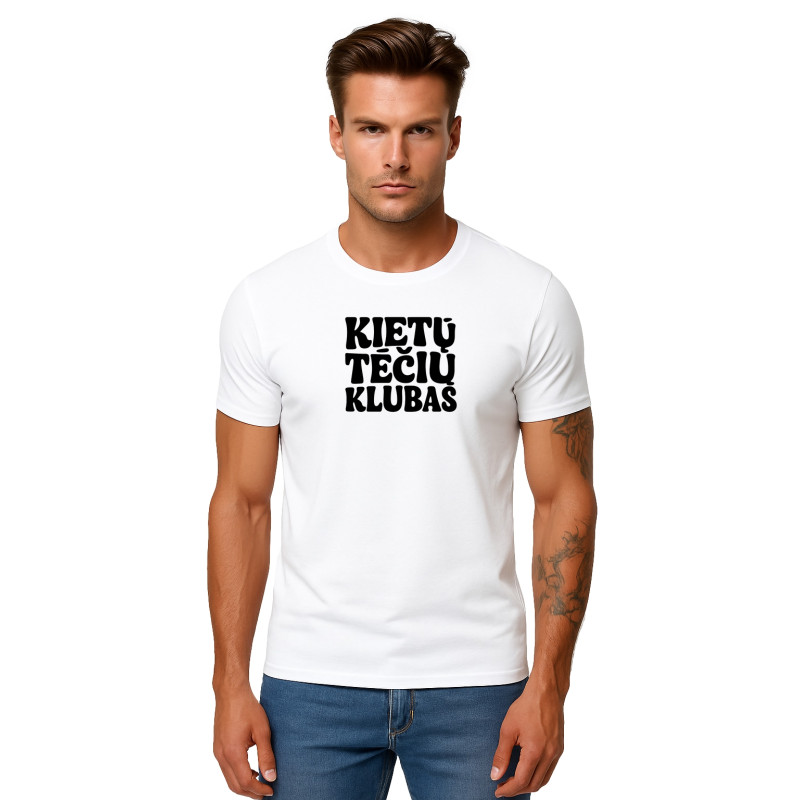 Vīriešu balts T-krekls Cool Dad (melns) PK4004