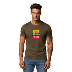 Haki T-krekls Tētis nozīmē visu