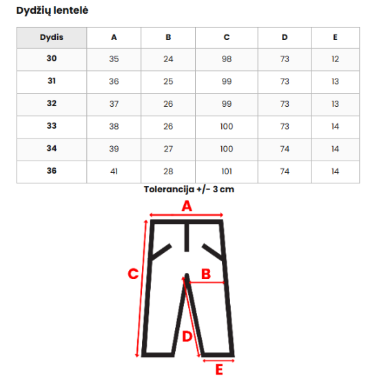 Vīriešu melni džinsi Santos E/5391/02Z - Bikses Vīriešu melni džinsi Santos E/5391/02Z