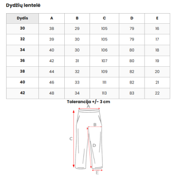 Vīriešu pelēkas bikses Gala