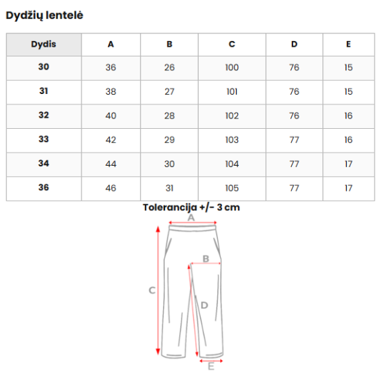 Brūnas klasiskās bikses Voel DJ/5522 - Bikses Brūnas klasiskās bikses Voel DJ/5522