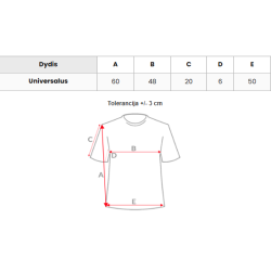 Sieviešu melns T-krekls Inlove