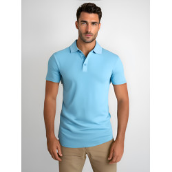 Vīriešu gaiši zils polo krekliņš Casual