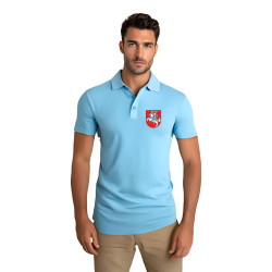 Vīriešu gaiši zils polo krekls Herb