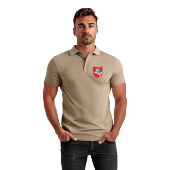 Vīriešu brūns polo krekls Herb