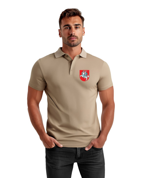 Vīriešu brūns polo krekls Herb
