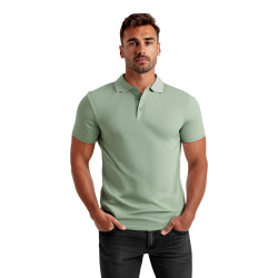 Vīriešu piparmētru polo krekliņš Casual