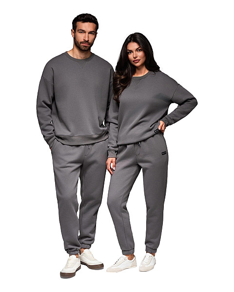 Pelēks unisex ikdienas kostīms Couple