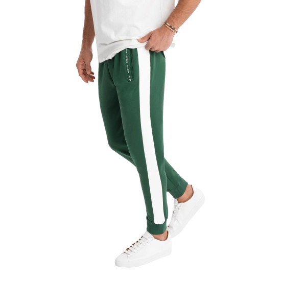 Vīriešu zaļas brīvā laika bikses Adelf Bikses