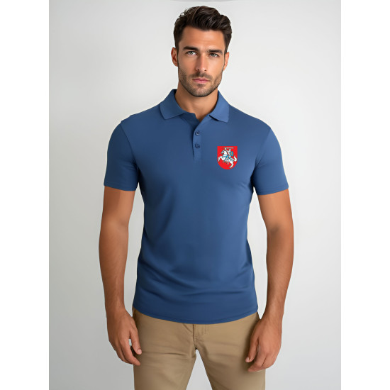 Vīriešu zils polo krekls Herb JS/8T80 - T-krekls Vīriešu zils polo krekls Herb JS/8T80