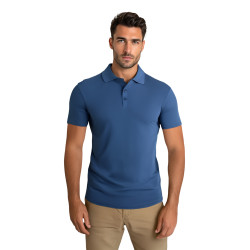 Vīriešu zils polo krekliņš Casual