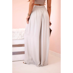 Sieviešu platās bikses Andi brūnā krāsā 