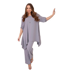 Sieviešu komplekts pelēkā krāsā Elis Sieviešu komplekts pelēkā krāsā Elis