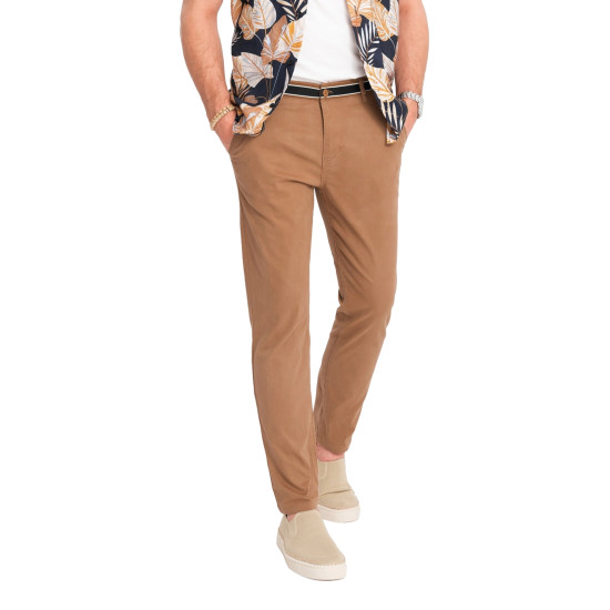 Men's brown trousers Adam V4 OM-PACP-0118 - Trousers Men's brown trousers Adam V4 OM-PACP-0118