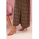 Women's brown dress with shoulder straps Zebra 32706 - Dresses and tunics Women's brown dress with shoulder straps Zebra 32706