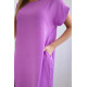 Violeta kleita ar kabatām Safira 31129 - Sievietēm Violeta kleita ar kabatām Safira 31129