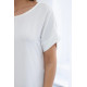 White dress with pockets Safira 28183 - For women White dress with pockets Safira 28183