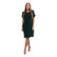 Dark green dress with pockets Safira