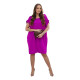 Dark purple dress with pockets Safira