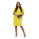 Yellow dress with pockets Safira