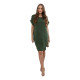 Khaki dress with pockets Safira