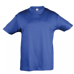 Bērnu uniseksa spilgti zils t-krekls Kids