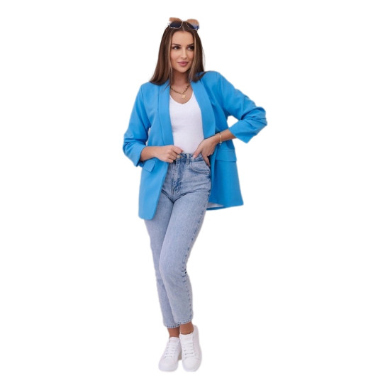 Sieviešu zils bleizers Florita 24383 - Sievietēm Sieviešu zils bleizers Florita 24383