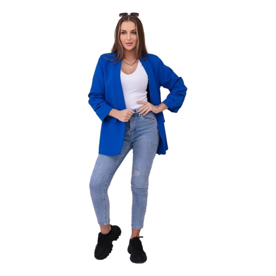 Sieviešu zils bleizers Florita 23843 - Sievietēm Sieviešu zils bleizers Florita 23843
