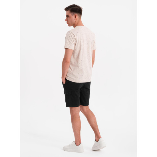 Vīriešu melni šorti Aron V4 OM-SRCG-0190 - Vīriešiem Vīriešu melni šorti Aron V4 OM-SRCG-0190
