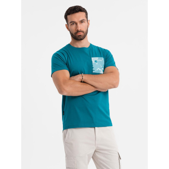 Vīriešu tirkīza krekls Brave V1 OM-TSPT-0228 - Vīriešiem Vīriešu tirkīza krekls Brave V1 OM-TSPT-0228