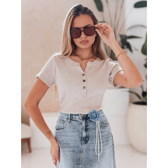 Sieviešu blūze brūnā krāsā Kiss Look RY2834 - Sievietēm Sieviešu blūze brūnā krāsā Kiss Look RY2834