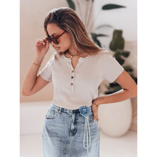 Sieviešu blūze brūnā krāsā Kiss Look RY2834 - Sievietēm Sieviešu blūze brūnā krāsā Kiss Look RY2834