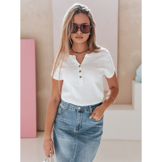 Sieviešu balta blūze Kiss Look RY2836 - Sievietēm Sieviešu balta blūze Kiss Look RY2836