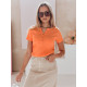 Sieviešu blūze oranžā krāsā Kiss Look RY2840 - Sievietēm Sieviešu blūze oranžā krāsā Kiss Look RY2840