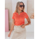 Sieviešu blūze oranžā krāsā Kiss Look RY2840 - Sievietēm Sieviešu blūze oranžā krāsā Kiss Look RY2840