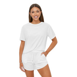 Sieviešu balts velūra komplekts Mona Sieviešu balts velūra komplekts Mona