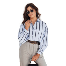 Sieviešu zils krekls Delun Sieviešu zils krekls Delun