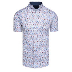 Vīriešu balts krekls ar īsām piedurknēm Toby