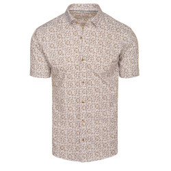 Vīriešu balts krekls ar īsām piedurknēm Tum