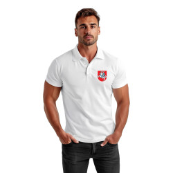 Vīriešu balts polo krekls Herb