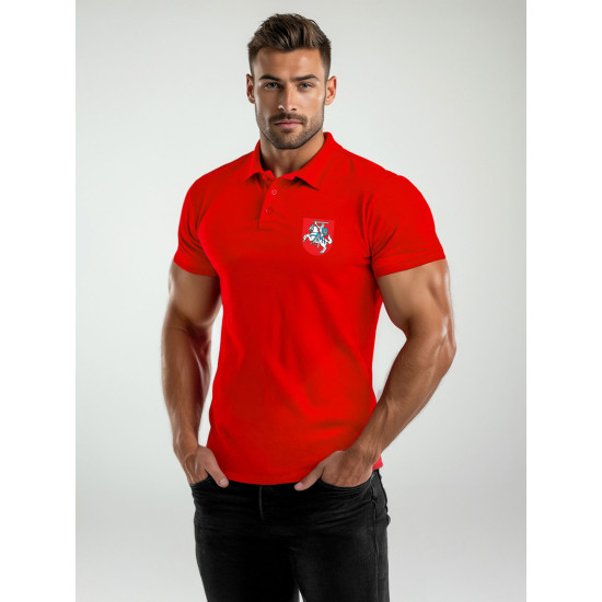 Vīriešu sarkans polo krekls Herb JS/8T80 - T-krekls Vīriešu sarkans polo krekls Herb JS/8T80