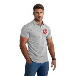 Vīriešu pelēks polo krekls Herb