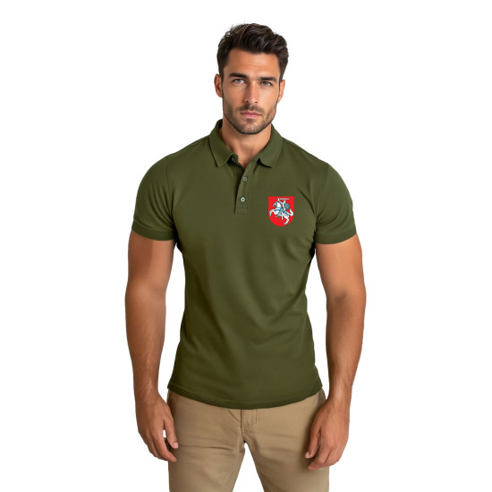 Vīriešu haki krāsas polo krekliņš Herb JS/8T80 - T-krekls Vīriešu haki krāsas polo krekliņš Herb JS/8T80