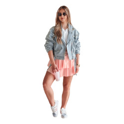 Sieviešu rozā mini svārki Falbela Sieviešu rozā mini svārki Falbela