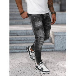 Vīriešu melni džinsi Apol